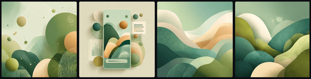 GPT 탬플릿 생성 UI 이미지 Midjourney