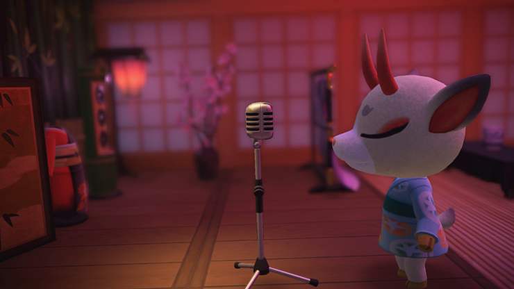 요비 동양풍 스테이지와 마음을 담은 노래
모동숲 해피홈 파라다이스