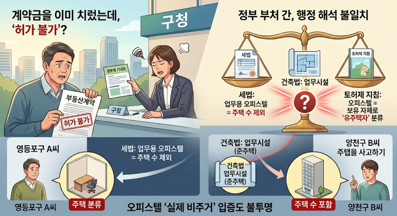 토지거래허가 (무주택자 요건, 실거주 의무 유예, 오피스텔 주택 수)
