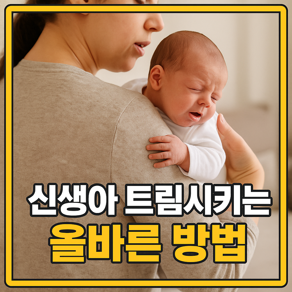 신생아 트림시키는 올바른 방법