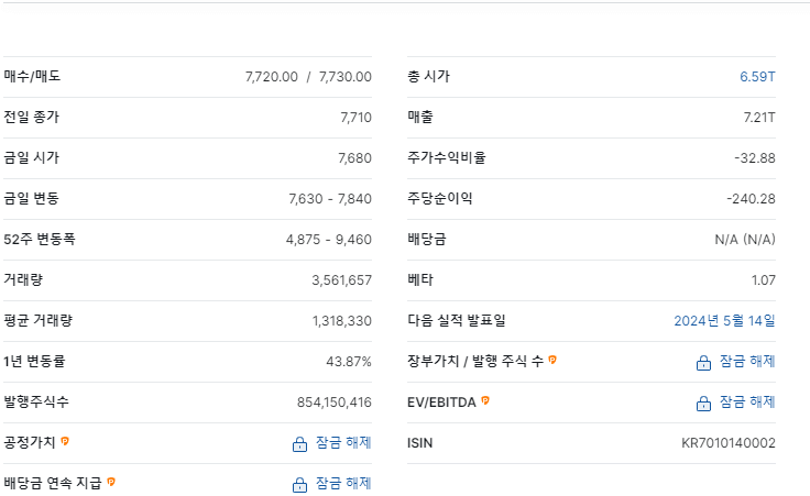 주가정보