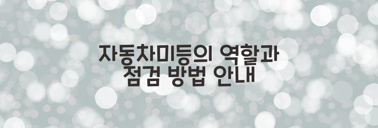 자동차미등