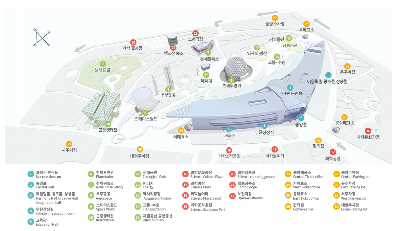 국립과천과학관 상세 지도
