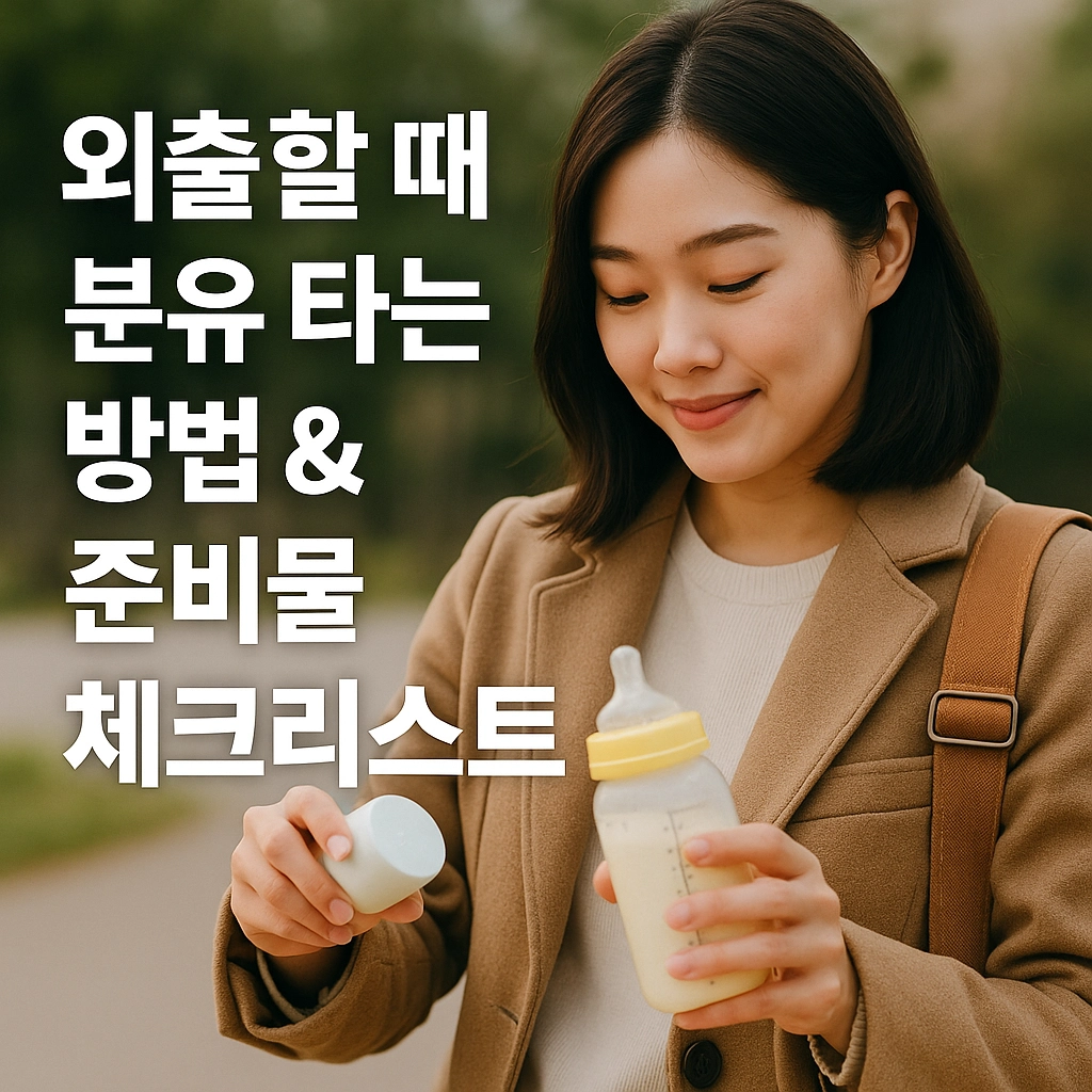 외출할 때 분유 타는 방법 & 준비물 체크리스트