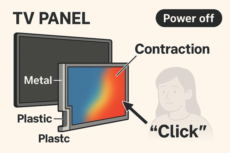 TV 껐는데 딸깍 소리 나는 이유