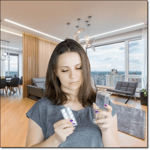 비알콜성 지방간으로 피곤한 여성