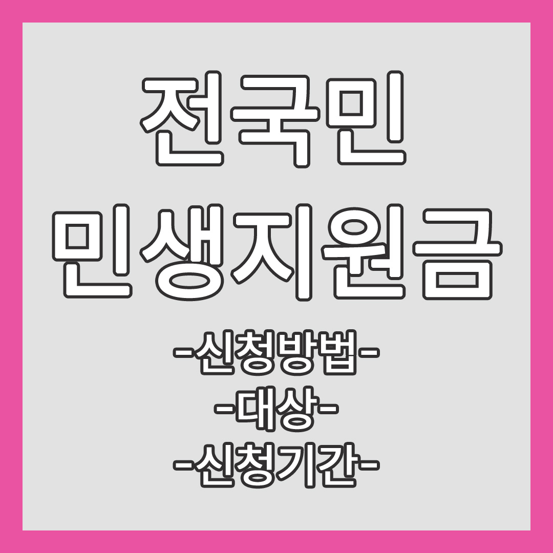 전국민 민생지원금