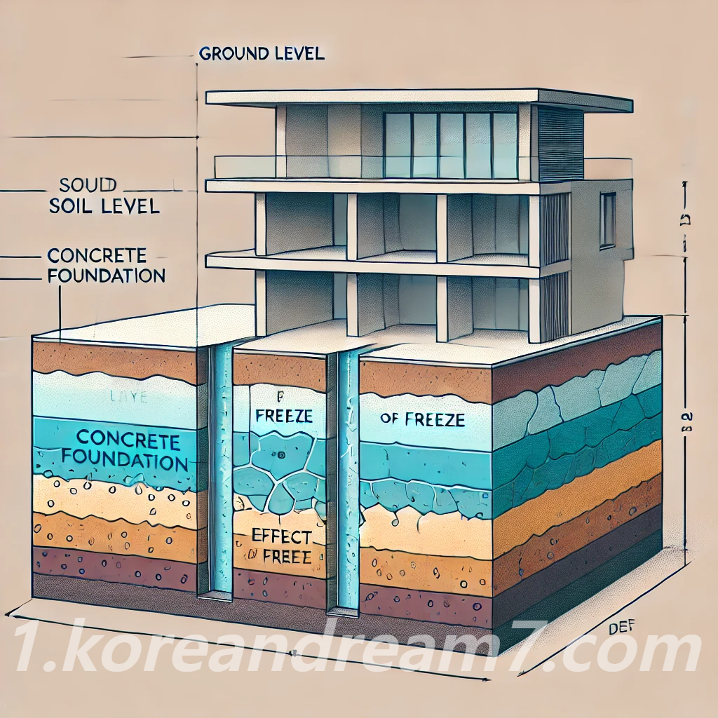지역별 동결심도와 설계 방법