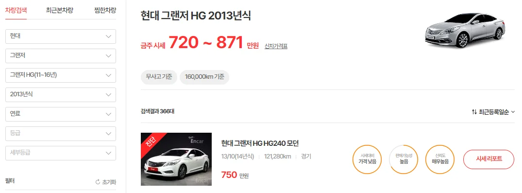 중고차 시세조회