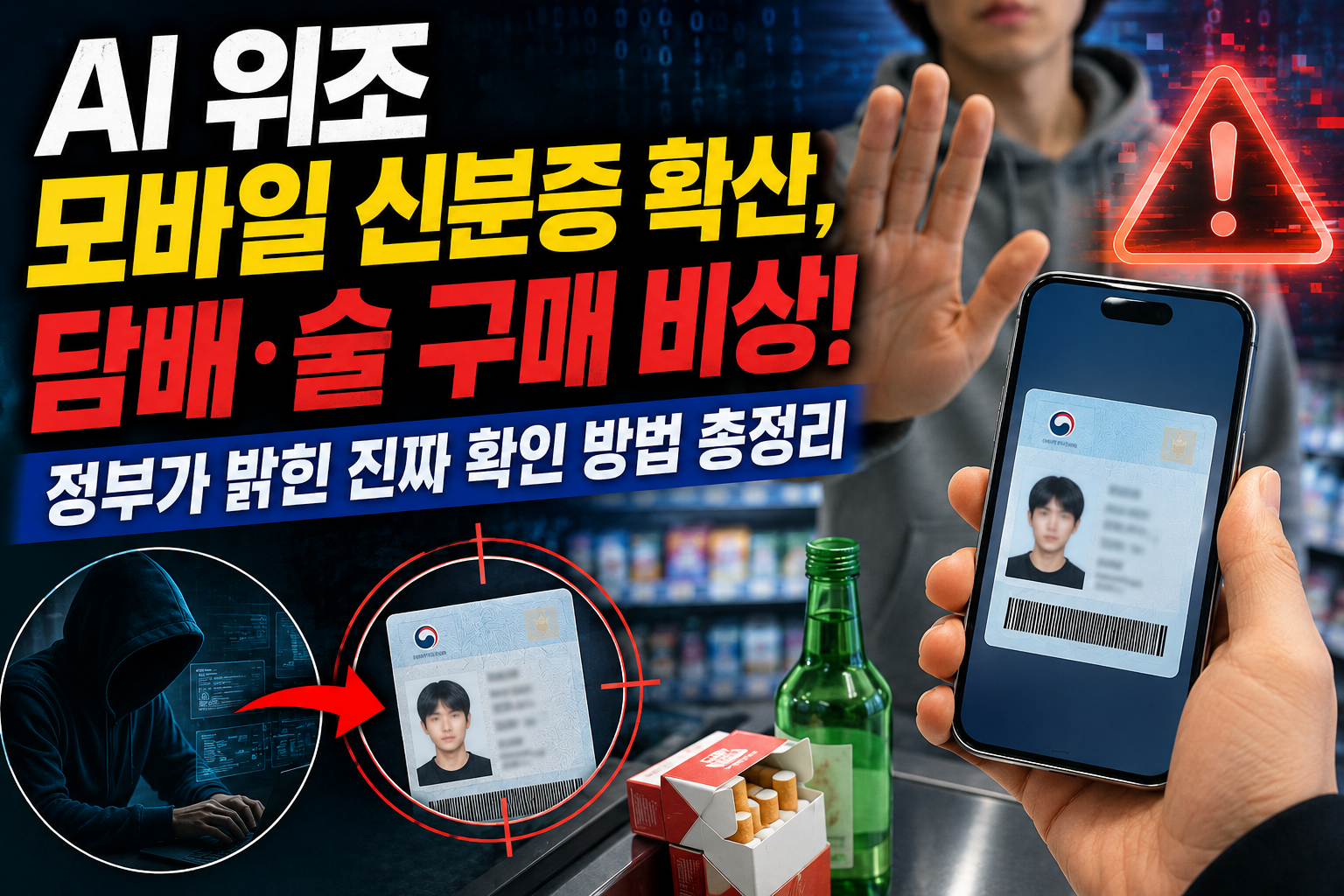 AI 위조 모바일 신분증 확산, 담배·술 구매 비상! 정부가 밝힌 진짜 확인 방법 총정리 관련 사진