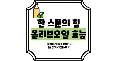 올리브오일 효능