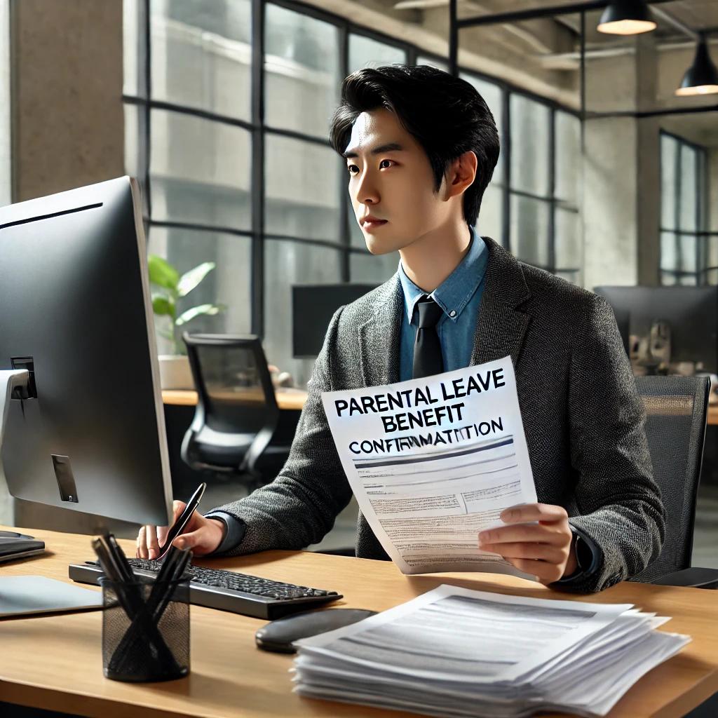 육아휴직 급여 사후지급 확인서