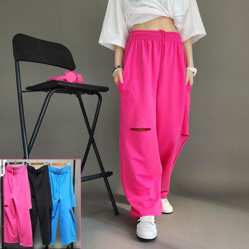 컷팅 하이워스트 와이드팬츠 무지 밴딩 바지 줌바닷컴 방송댄스의상 댄스복 무대의상 줌바웨어