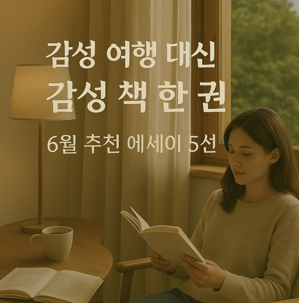 감성 여행 대신 감성 책 한 권-6월 추천 에세이 5선
-제작이미지