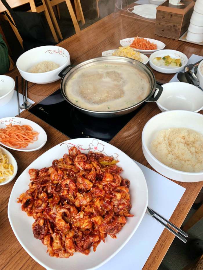 생방송오늘저녁 안성 금광호수 쭈꾸미 들깨칼국수 원두커피 3종세트 만3천원 주꾸미볶음 들깨 칼국수 맛집 추천