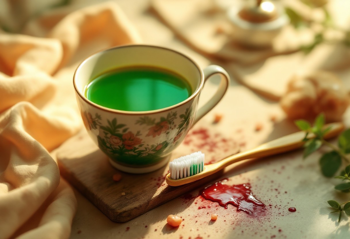 잇몸에서 피가 날 때 녹차를 마시면 잇몸 염증 완화에 도움이 될 수 있습니다.