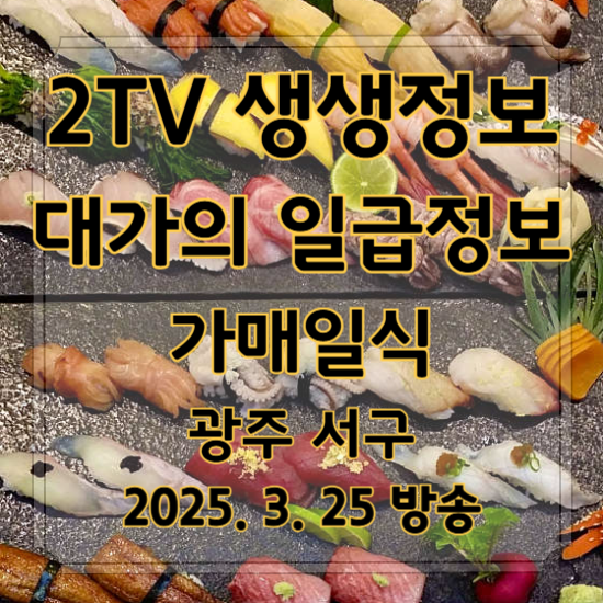 2TV 생생정보 대가의 일급정보