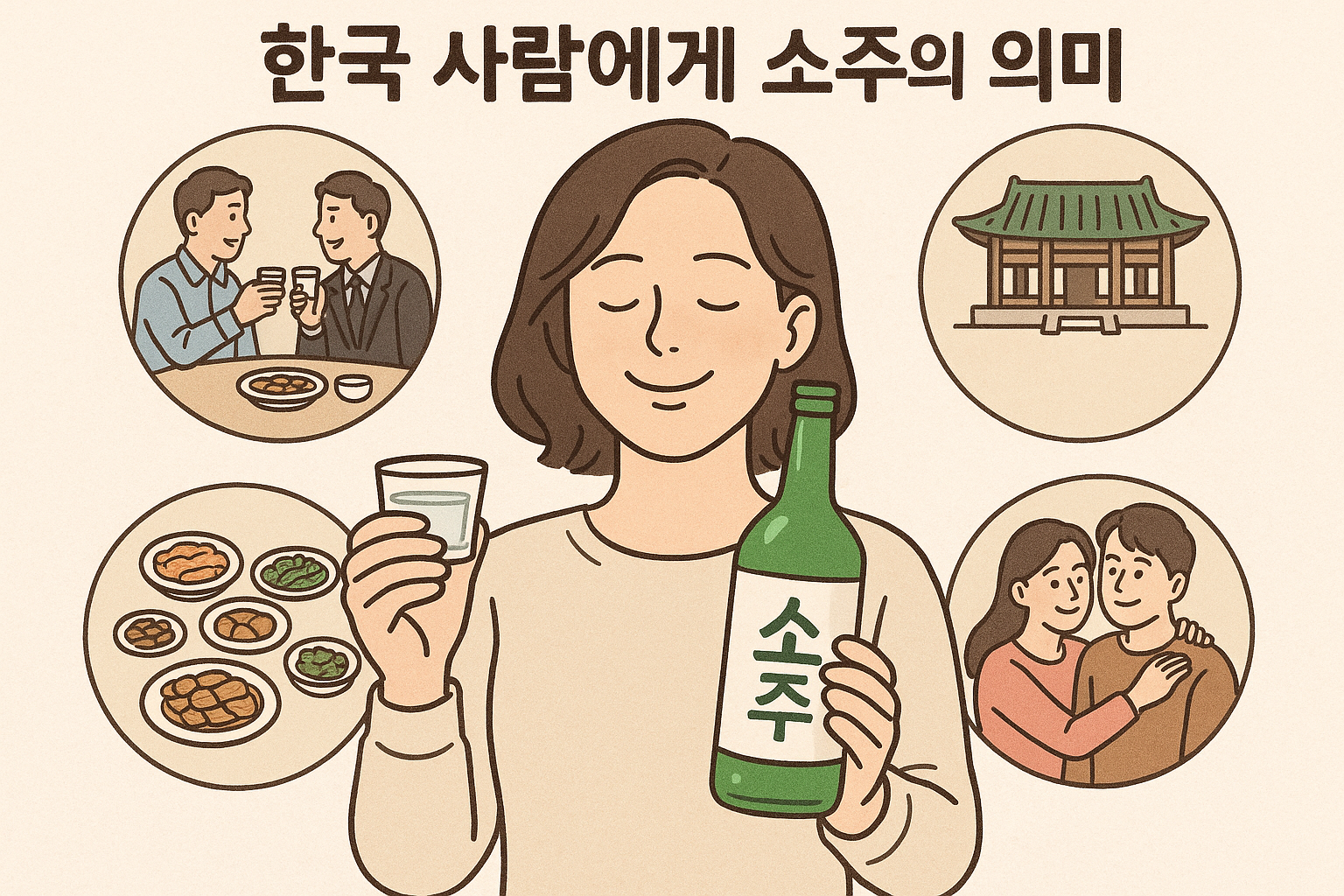 한국 사람에 소주의 의미