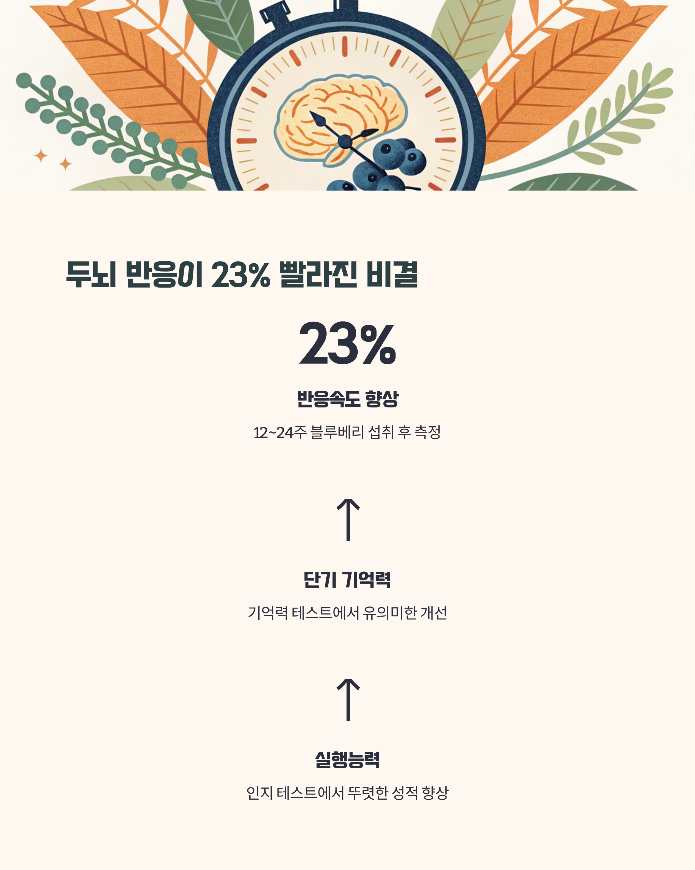 빠른 정보 처리 속도 - 6개월만에 두뇌 반응 23% 빨라진 비결