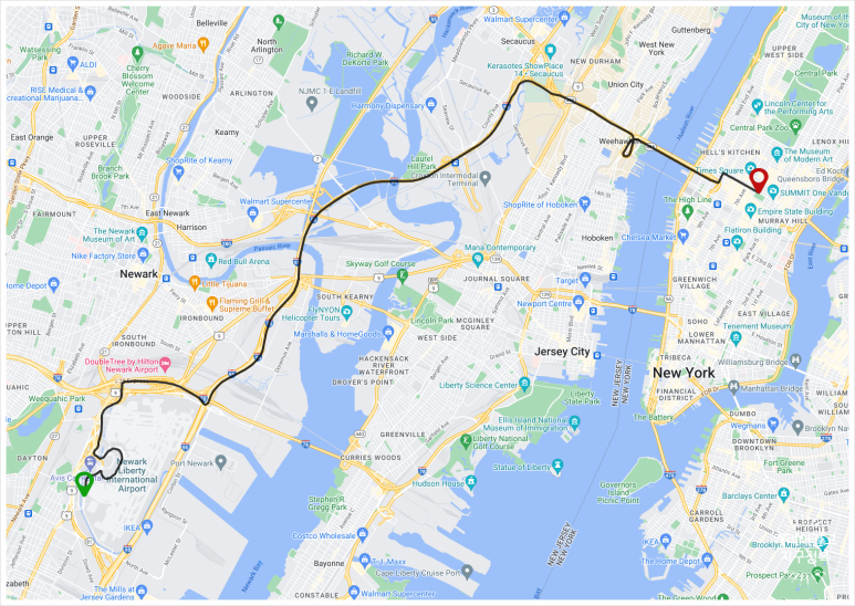 뉴웍공항에서 맨해튼 가는 방법