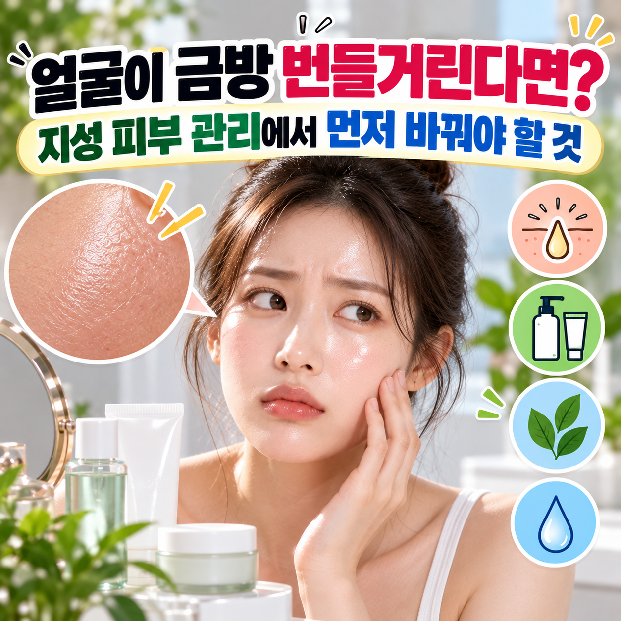 지성 피부 관리