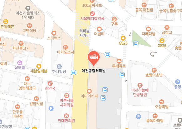 이천종합터미널 위치