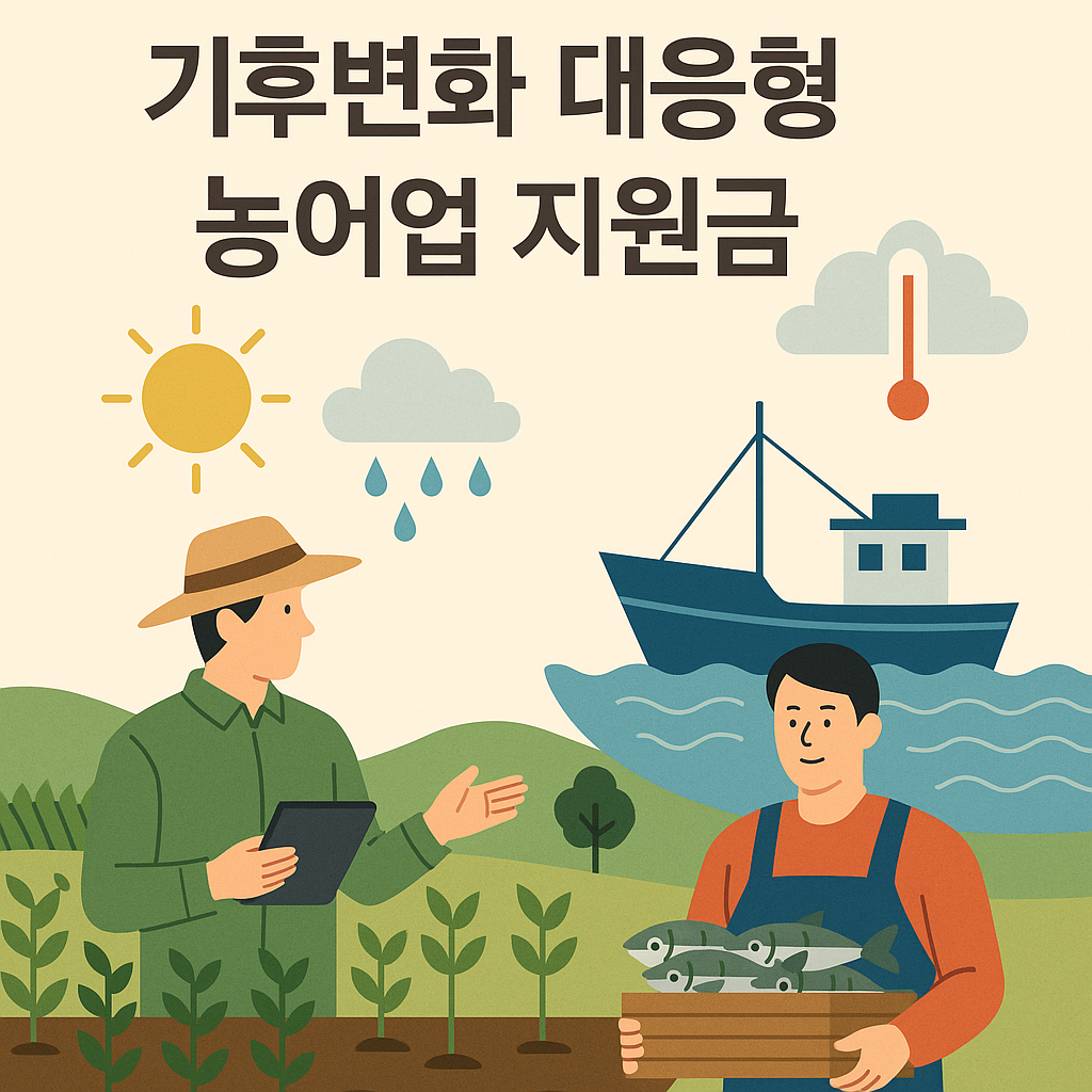 기후변화 대응형 농어업 지원금 포스터 이미지
