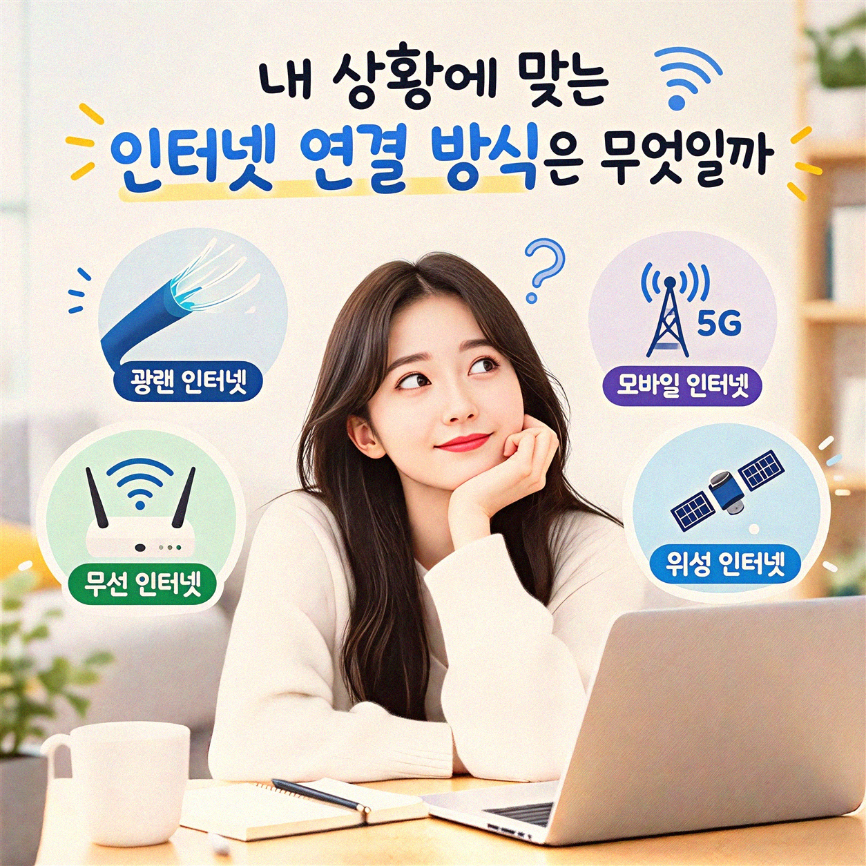 데스크탑 1대 노트북 2대 인터넷 연결, 어떻게 하면 편할까요?