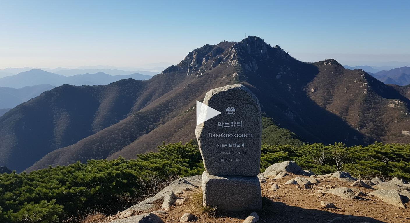 백록샘 개방 일정 조회 방법