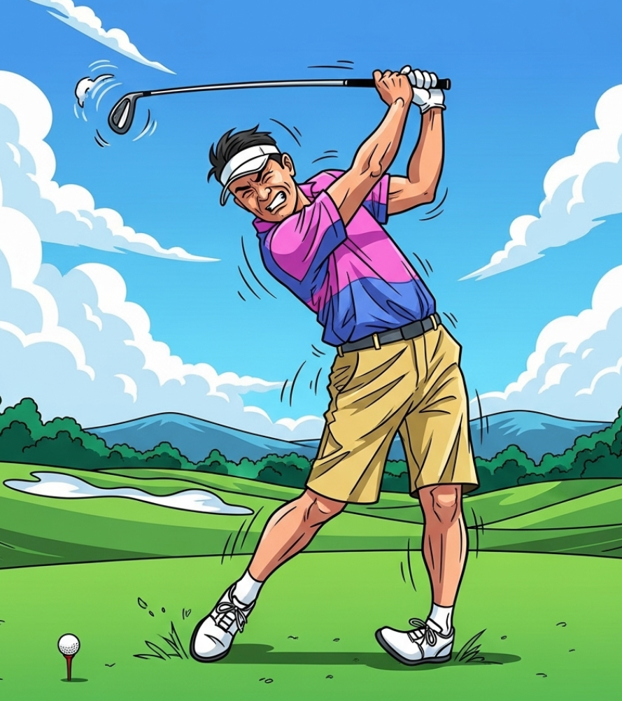 불안정한 중심을 가진 스윙