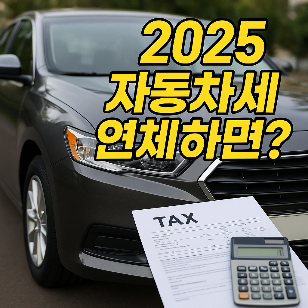 자동차세 연체로 과태료 발생합니다.