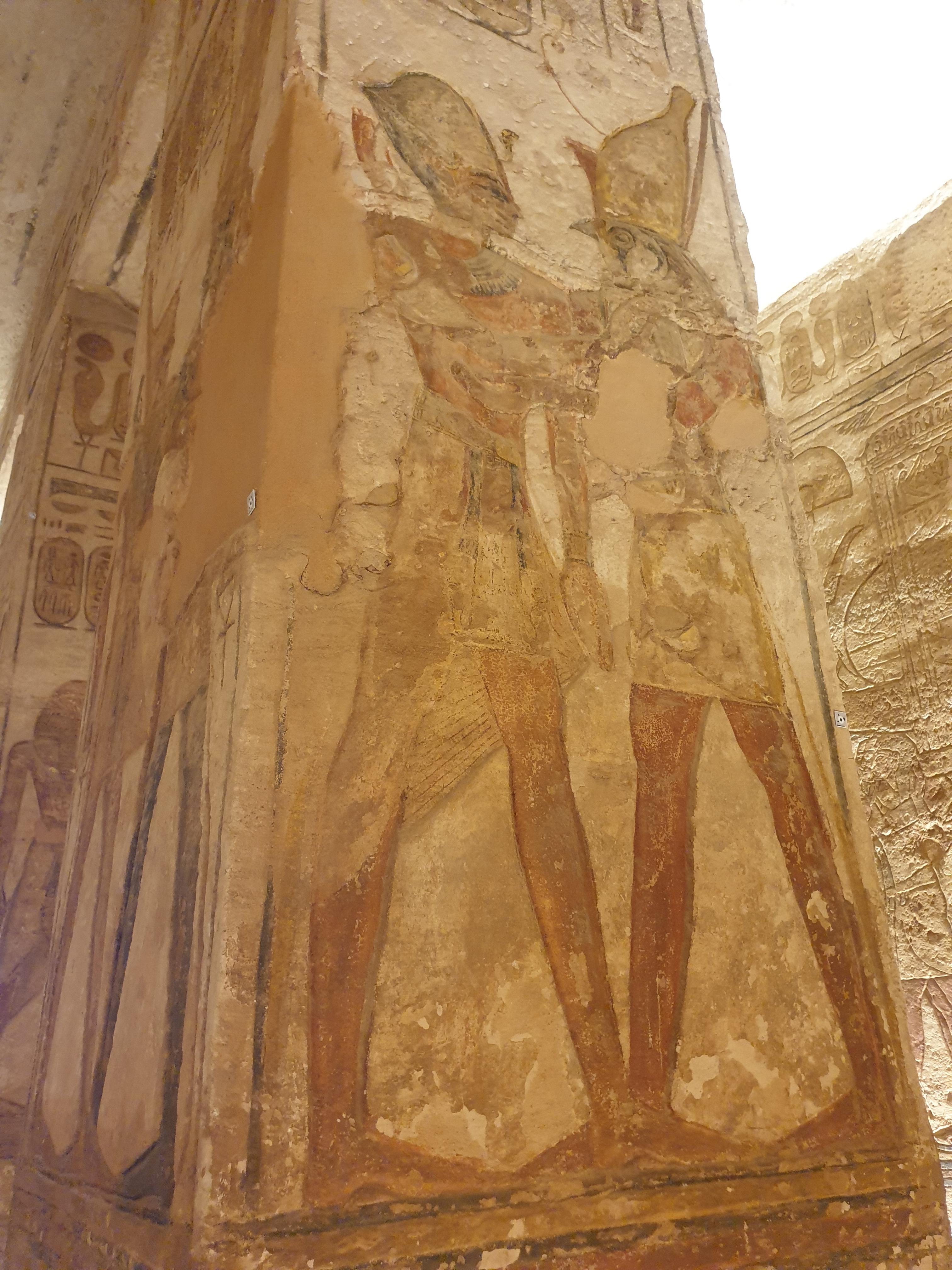 아부심벨 대신전 내부 벽화상