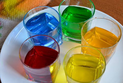rainbow water experiment for kids