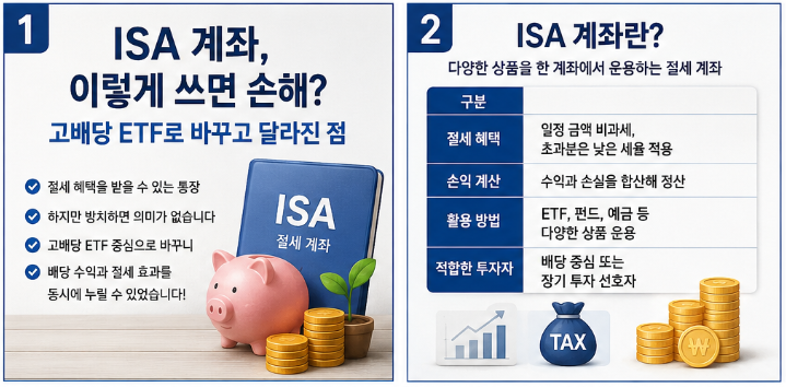 ISA 계좌 이렇게 쓰면 손해? 고배당 ETF로 바꾸고 달라진 점2