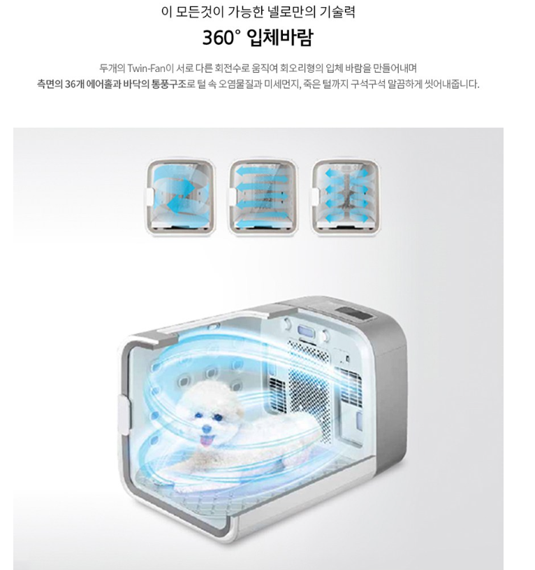 360도 입체 바람 에어샤워