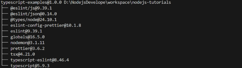 Nodemon 설치 화면