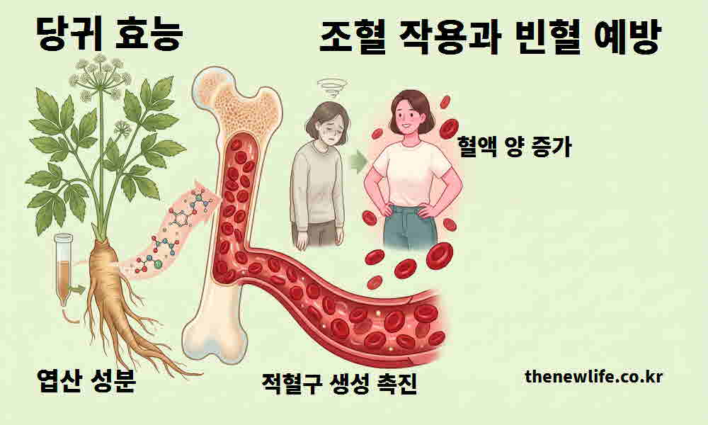 당귀 효능 조혈 작용 빈혈 예방