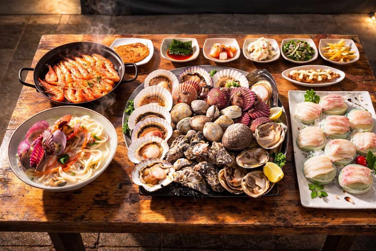 까치놀 횟집 조개구이