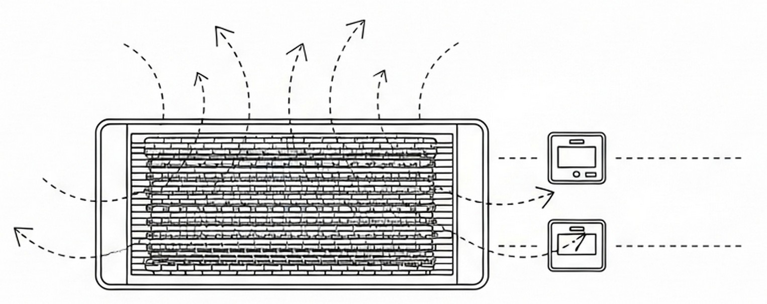 히터 주변 스피커 배치