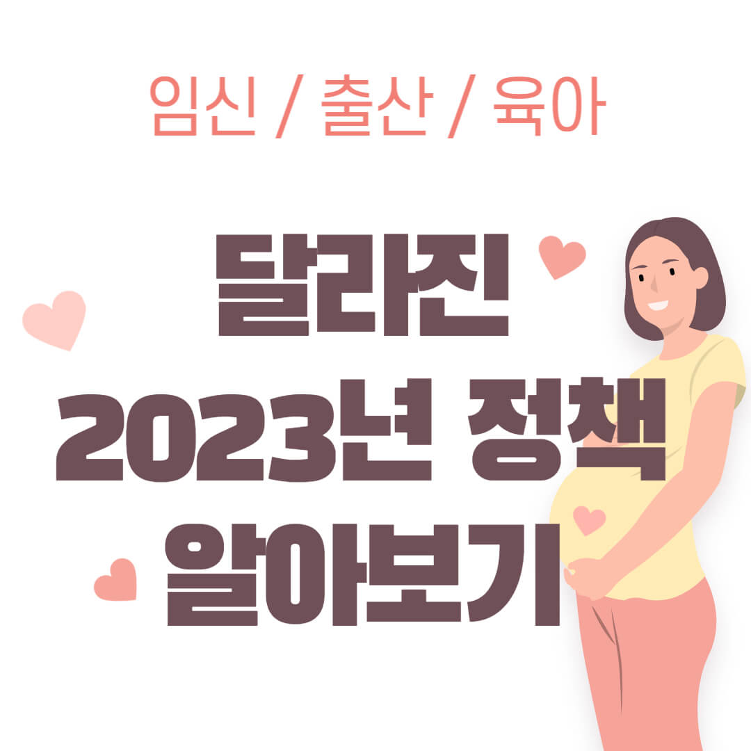 2023년 임신 출산 육아 정책