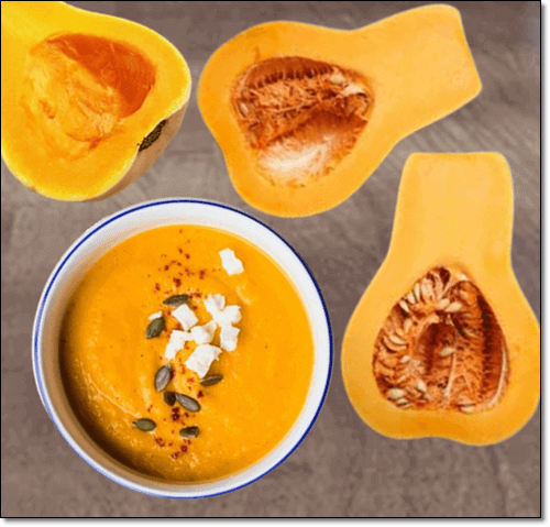 베타 크립토잔틴 음식 버터넛 스쿼시