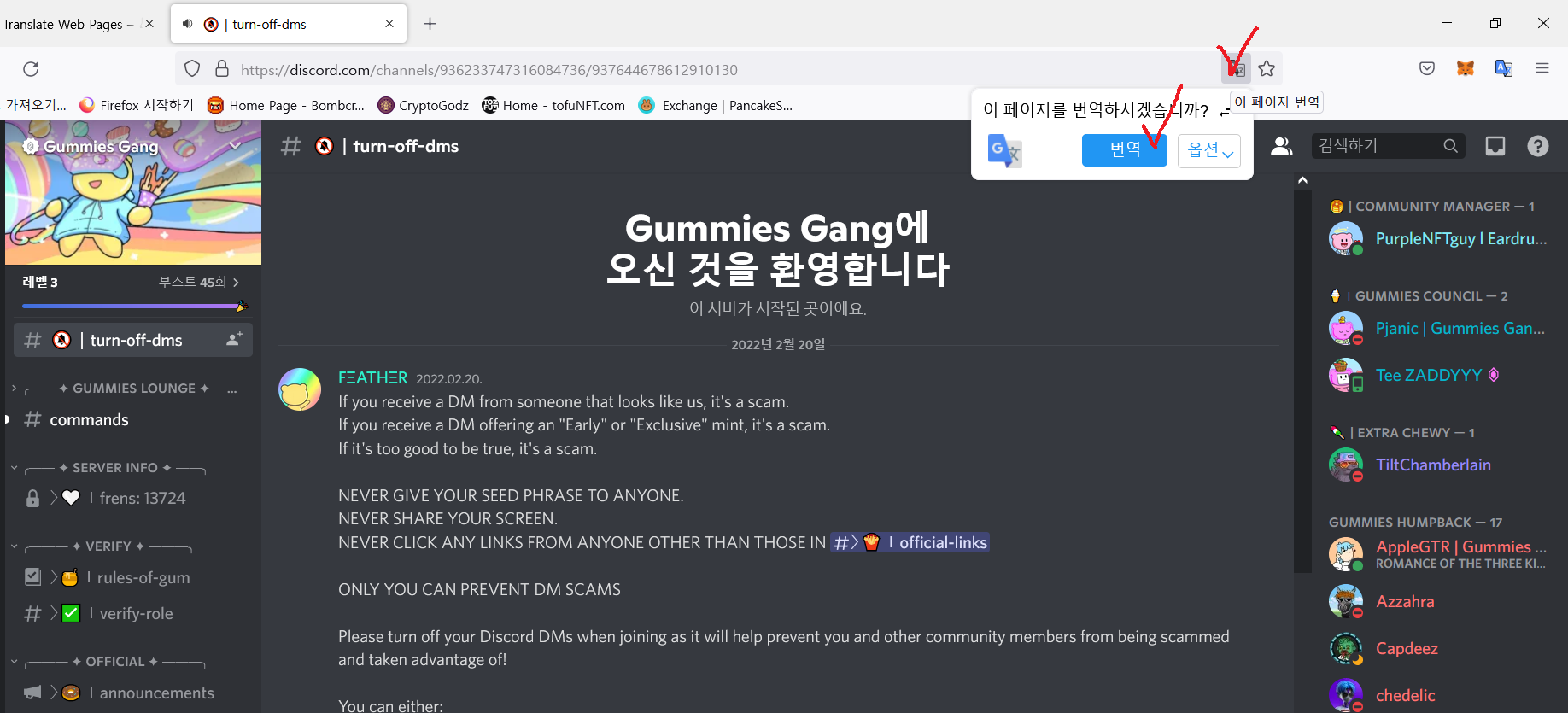 번역하기전 모습