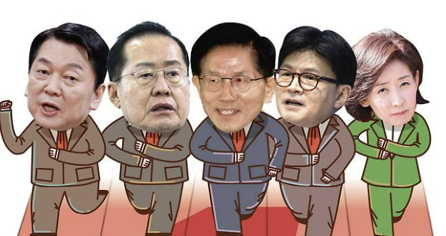 국민의힘 경선 4강 확정 김문수, 훙준표 등 치열한 전략 싸움
