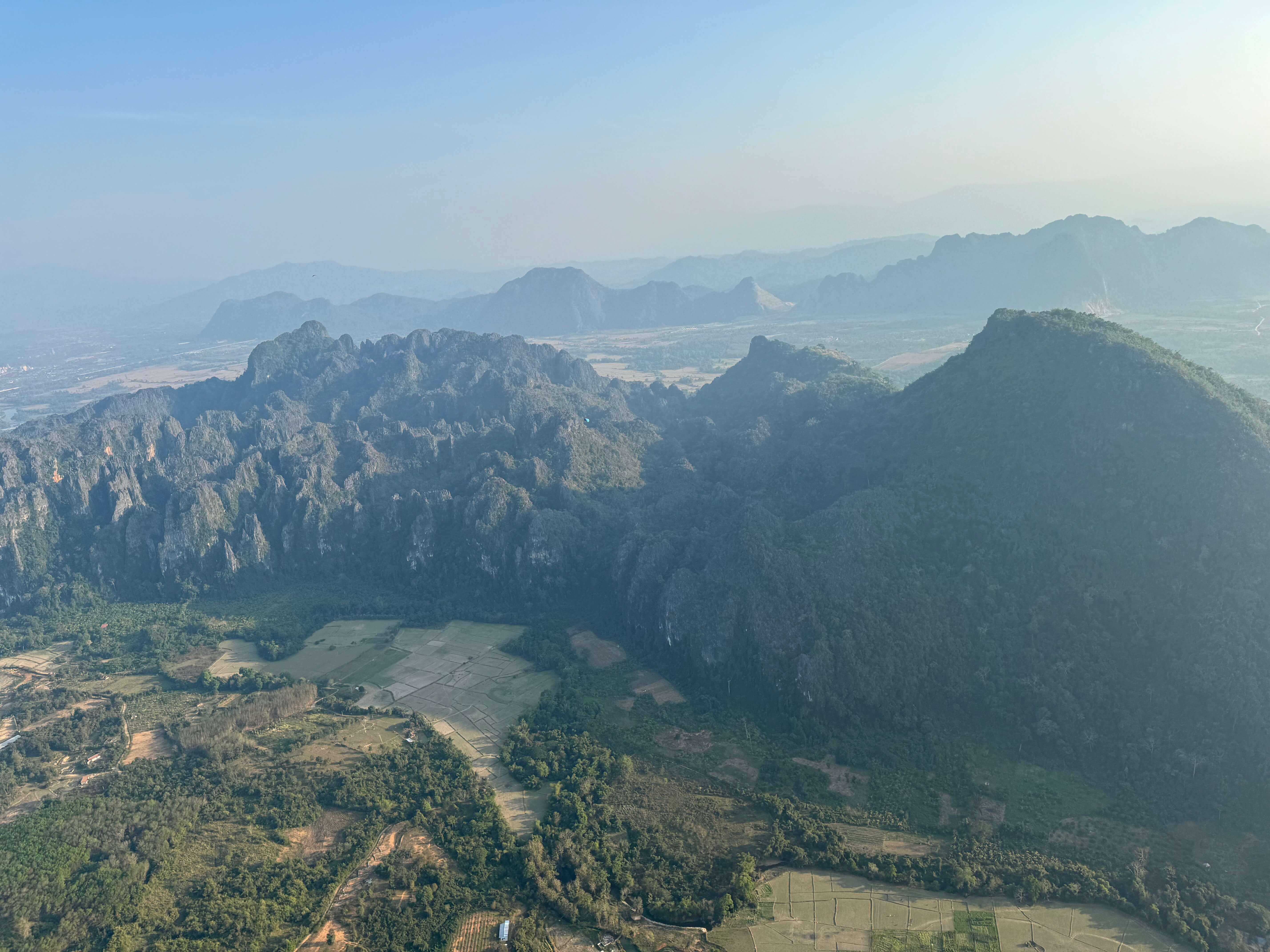 방비엥 모터페러글라이딩