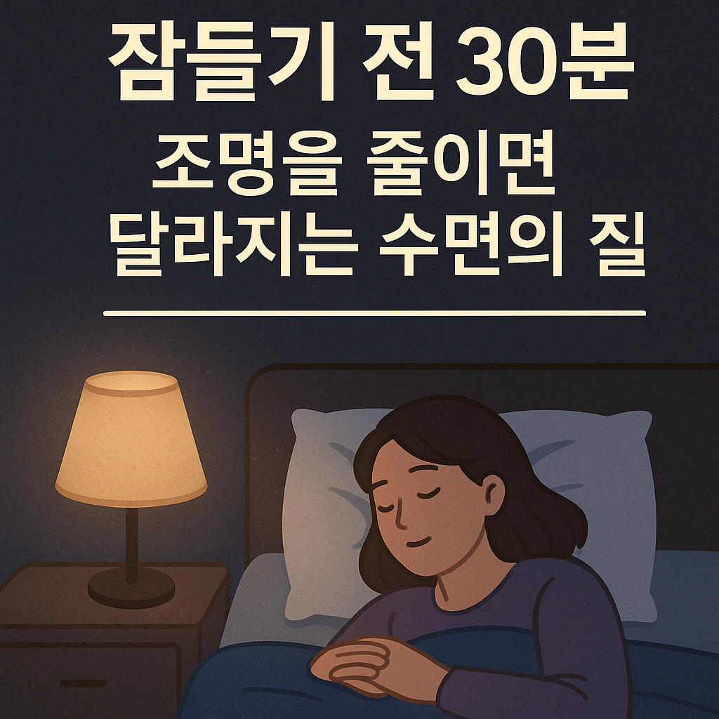 잠들기 전 30분, 조명을 줄이면 달라지는 수면의 질