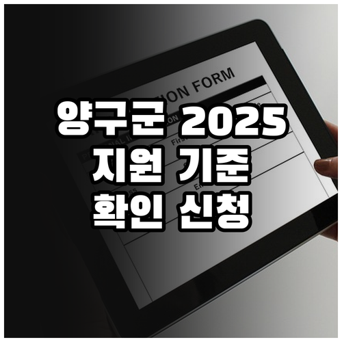 양구군 2025 긴급지원 소득 재산 ..