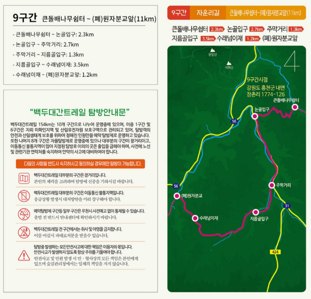 백두대간 트레일