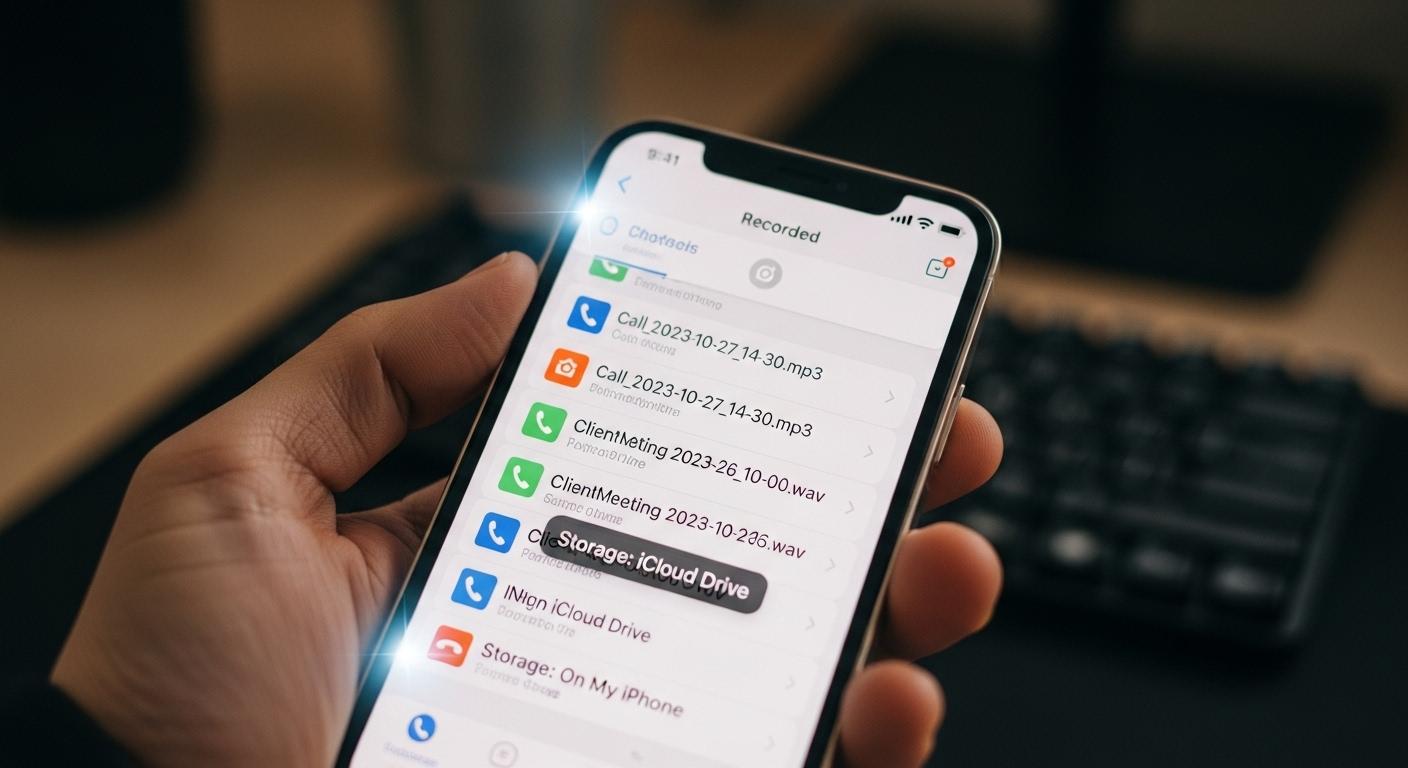 아이폰 통화녹음 저장장소