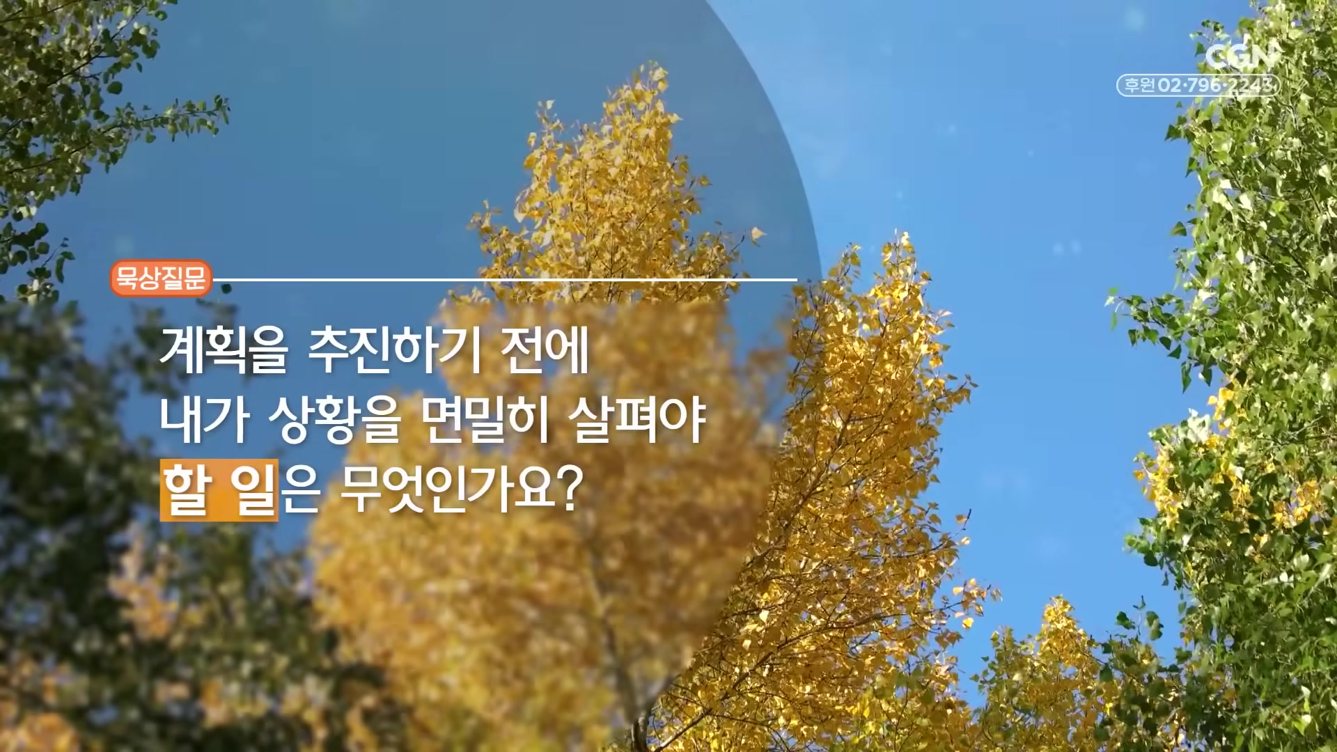 계획을 추진하기 전에 내가 상황을 면밀히 살펴야 할 일은 무엇인가요?