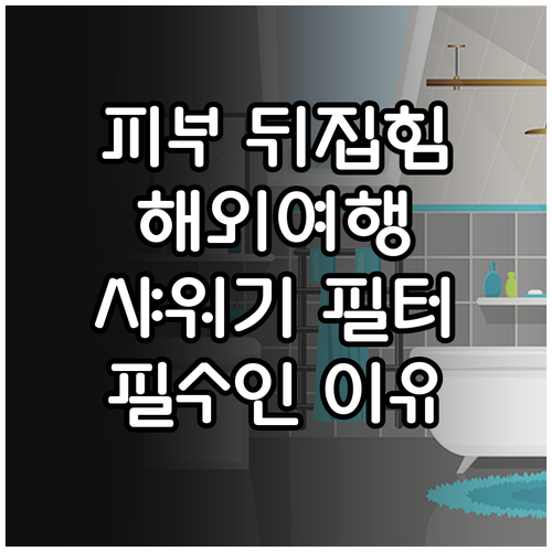 경수 국가 여행 시 샤워기 필터가 필..